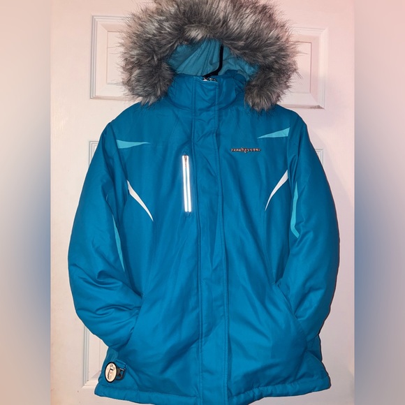 ZeroXposur Kohl's Blue Kids Puffer Coat with Faux Fur Trim